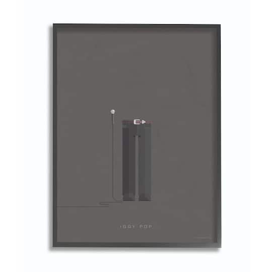 Stupell Industries Iggy Pop Fashion Design Wall Accent with Black Frame